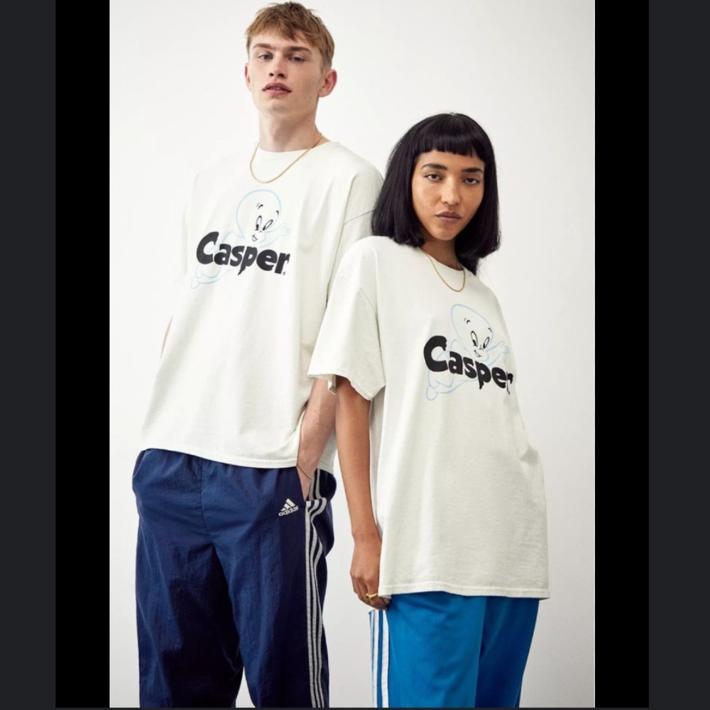 Casper the friendly ghost graphic Halloween Tee Short Sleeve Adult Unisex L